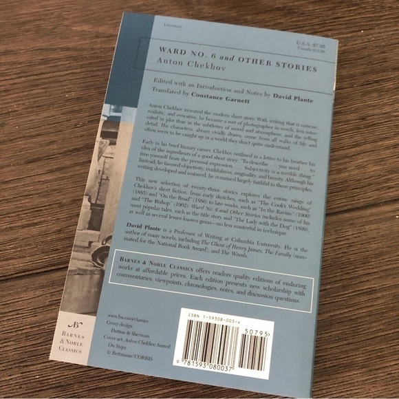 Ward No. 6 and Other Stories by: Anton Chekhov paperback book - Picture 6 of 6